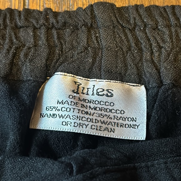 Jules of Morocco Wide Leg Cropped Side Slit Pants - Picture 4 of 11